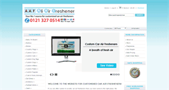 Desktop Screenshot of aliairfreshener.co.uk